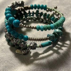 Treska beaded coil bracelet